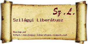 Szilágyi Liberátusz névjegykártya